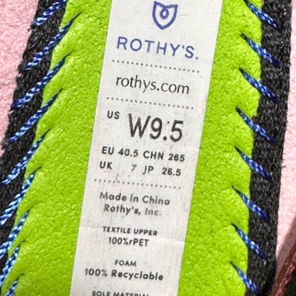 Rothy's The Point Ballet Flats in Orchard Eggplant Slip On Knit Shoe Size 9,5 - Picture 6 of 7